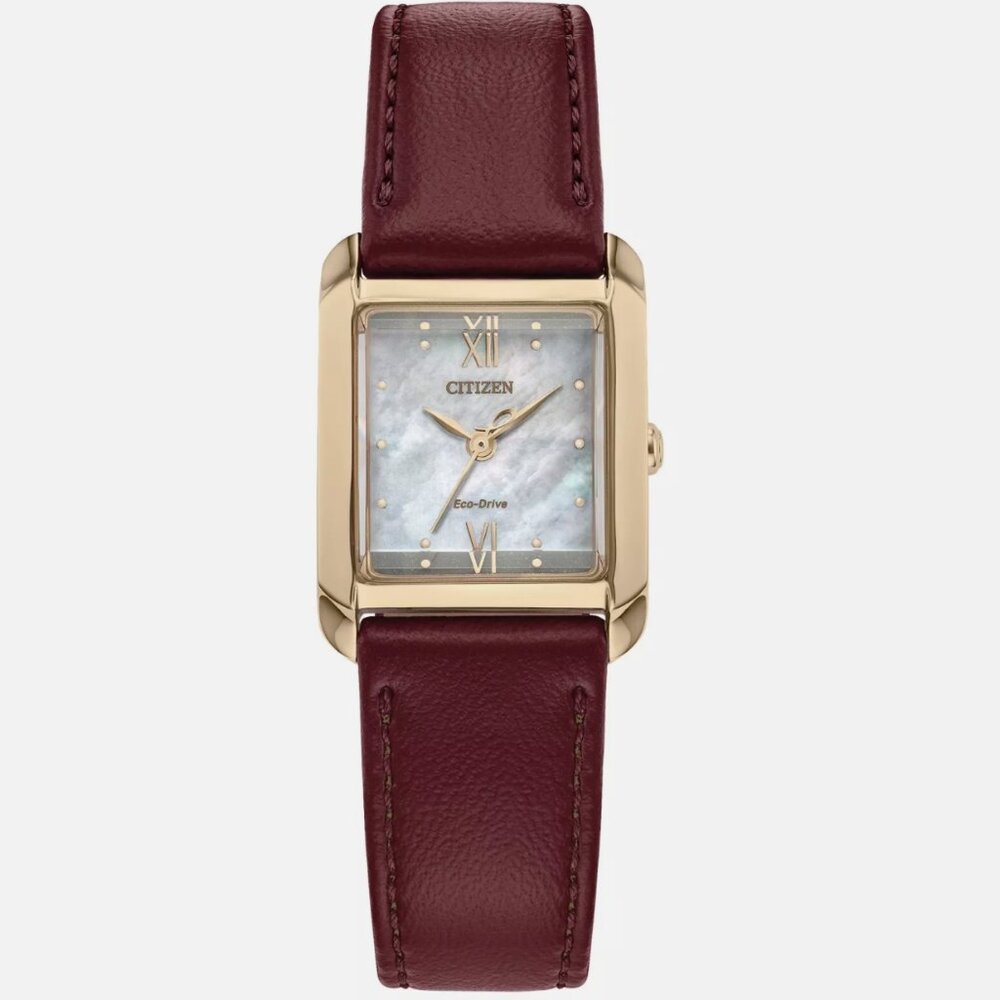 NEW Citizen Burgundy 22mm Leather Watch